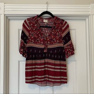 Knox Rose maroon Blouse